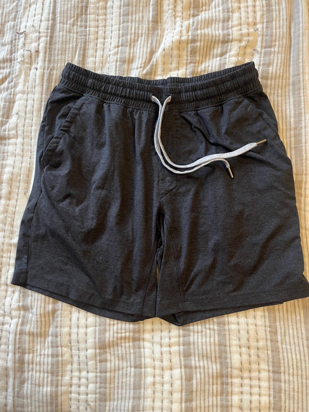 all in motion Men's Charcoal Athletic Drawstring Shorts | S